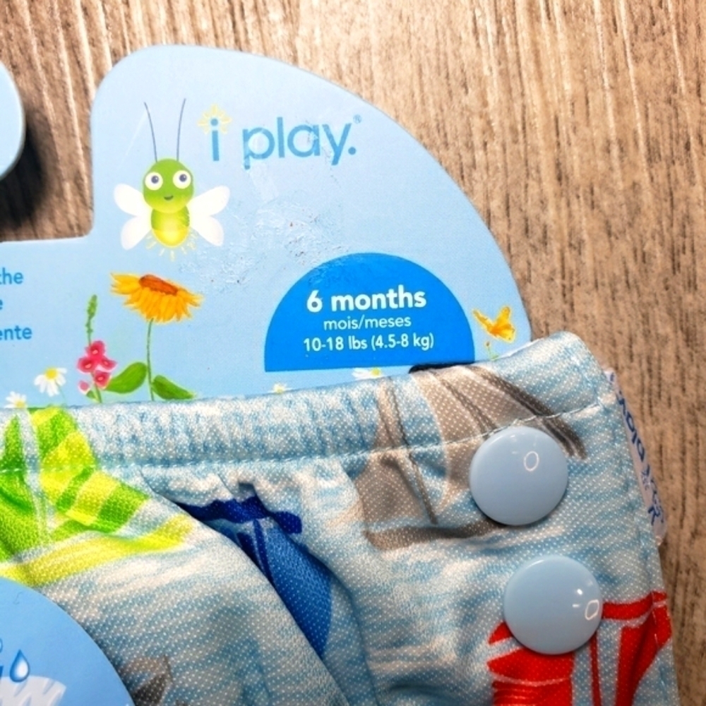 GREEN SPROUTS i Play Swimsuit Diaper Size 6 months- 2 Pairs - Picture 7 of 7